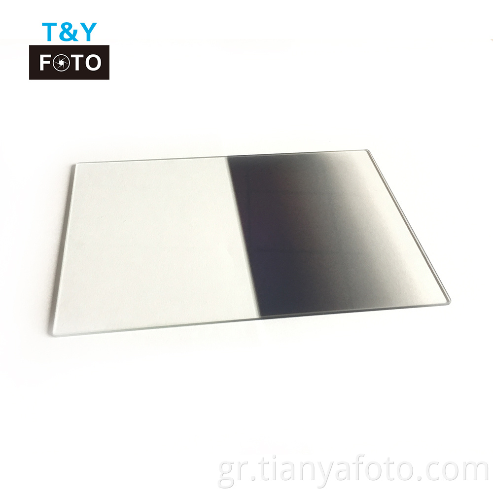 witianya 100mm*150mm 4-Stop τετράγωνο Reverse Gradual Gradual Grey φίλτρο φακού ND16 για ψηφιακή φωτογραφική μηχανή